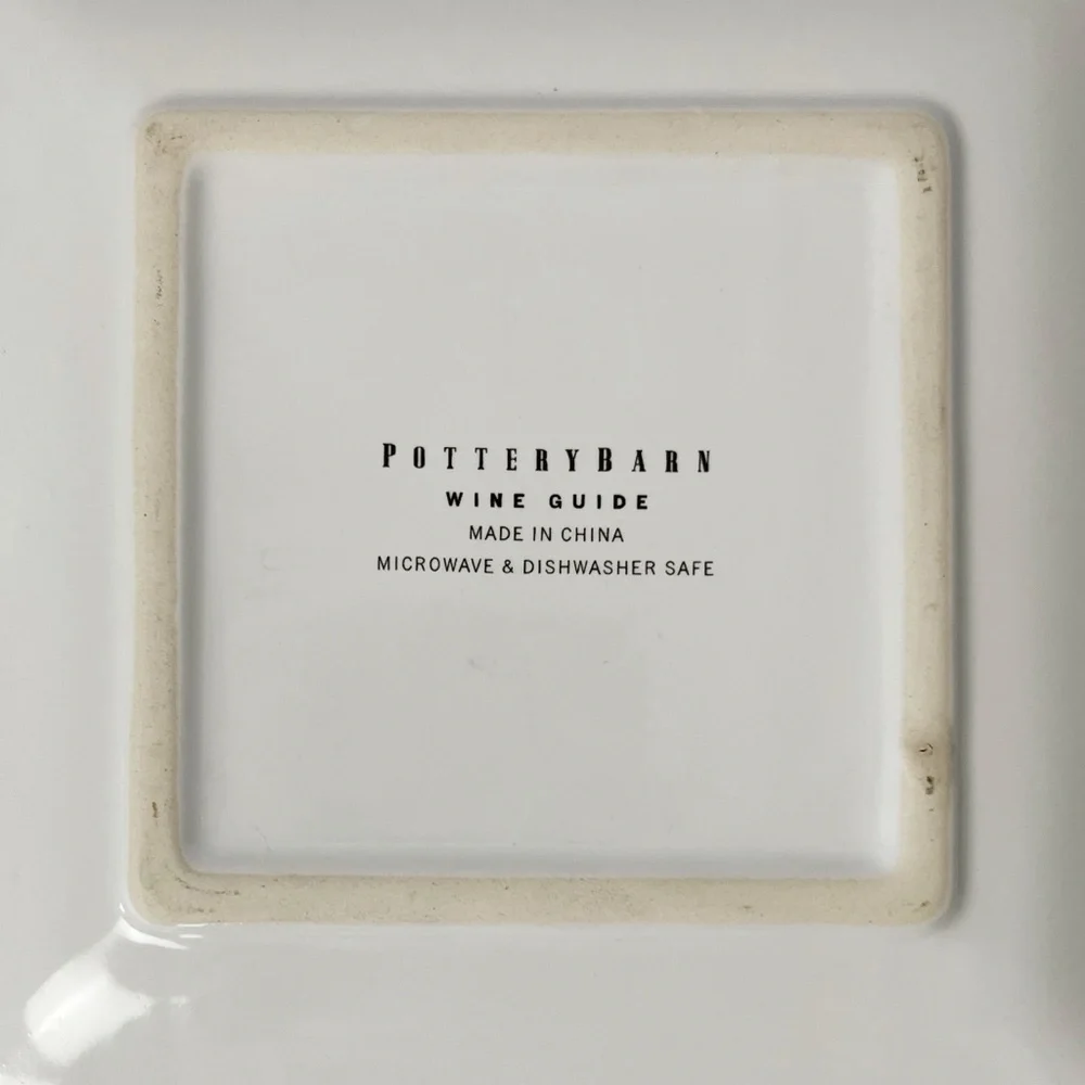 Pottery Barn Wine Guide Appetizer Plates